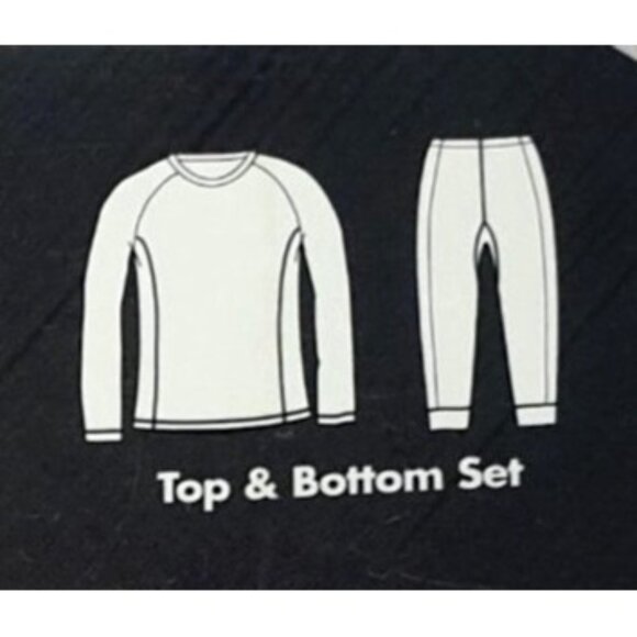 Girls Baselayer Set XL Pink Soft Performance Stretch (14/16) Fruit Of The Loom - Picture 2 of 7